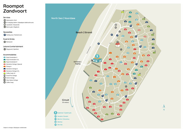 Plattegrond van Landal Zandvoort