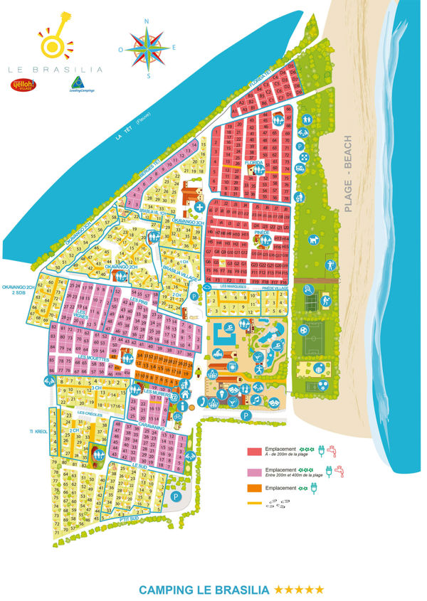 Plattegrond van Le Brasilia