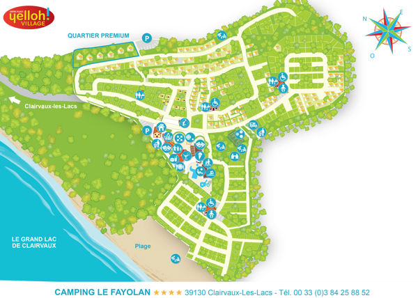 Plattegrond van Le Fayolan