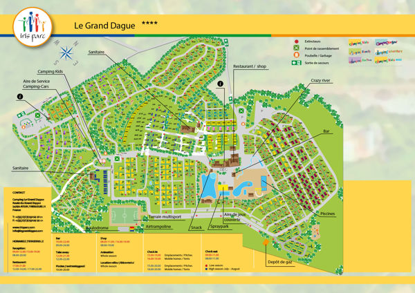 Plattegrond van Le Grand Dague