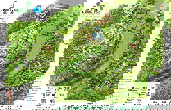 Plattegrond van Camping Le Pech Charmant