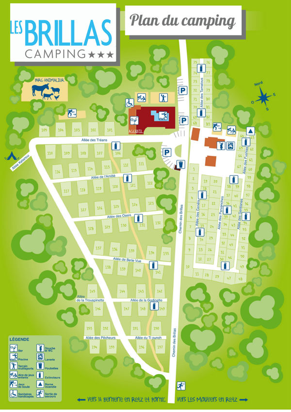 Plattegrond van Les Brillas