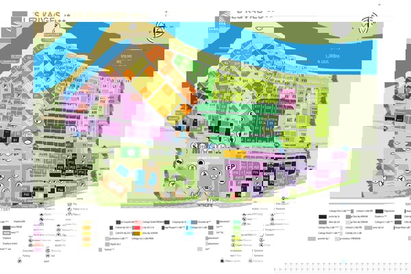 Plattegrond van Les Rivages