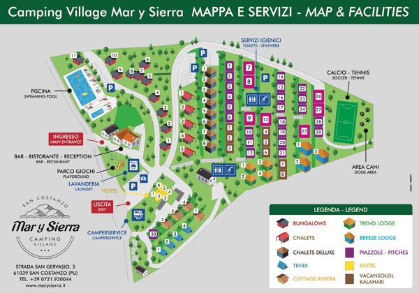 Plattegrond van Mar y Sierra