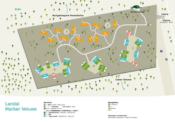 Plattegrond van Marber Veluwe