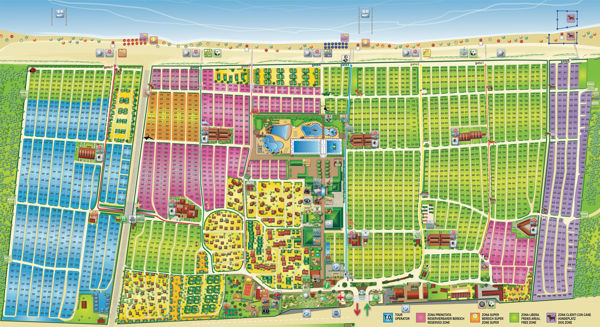 Plattegrond van Marina di Venezia