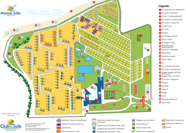 Plattegrond van Marina Julia Family Collection