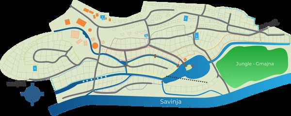 Plattegrond van Menina