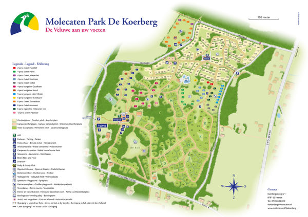 Plattegrond van Molecaten Park De Koerberg
