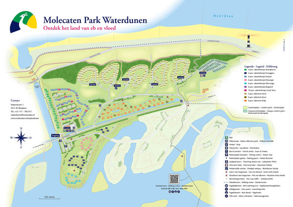 Plattegrond van Molecaten Park Waterdunen