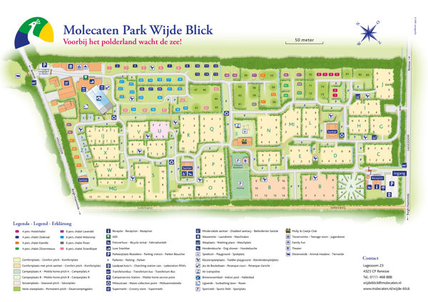 Plattegrond van Molecaten Park Wijde Blick
