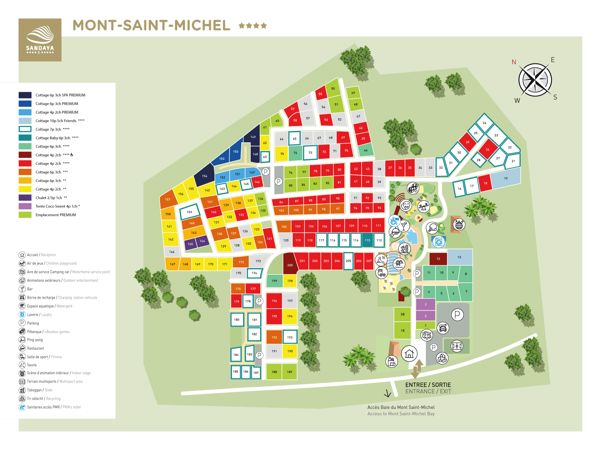 Plattegrond van Mont-Saint-Michel