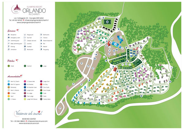 Plattegrond van Chianti Glamping Resort