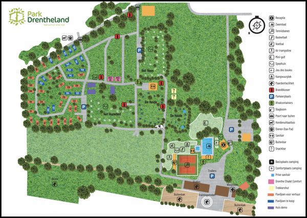Plattegrond van Park Drentheland