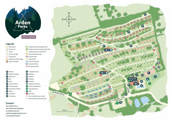 Plattegrond van Petite Suisse