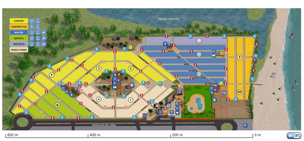 Plattegrond van Platja Brava
