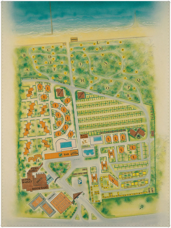 Plattegrond van Punta Spin