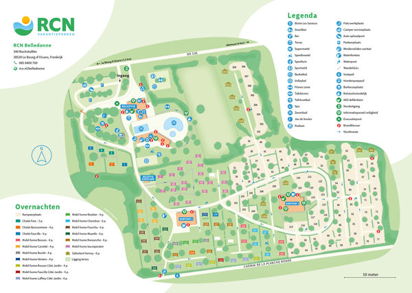 Plattegrond van RCN Belledonne