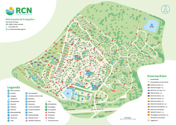 Plattegrond van RCN Domaine de la Noguière