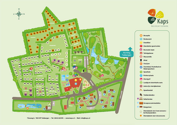 Plattegrond van Recreatiepark Kaps