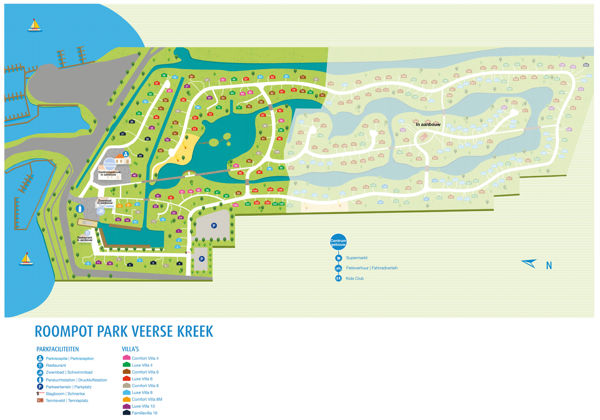 Plattegrond van Roompot Park Veerse Kreek