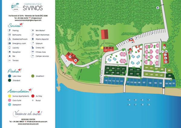 Plattegrond van Sivinos Camping Boutique