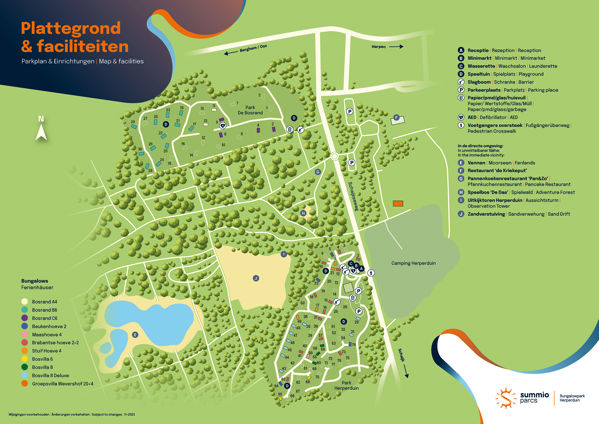 Plattegrond van Summio Vakantiepark Herperduin