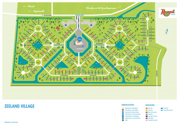 Plattegrond van Summio Zeeland Village