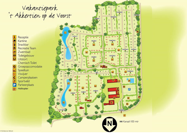 Plattegrond van 't Akkertien
