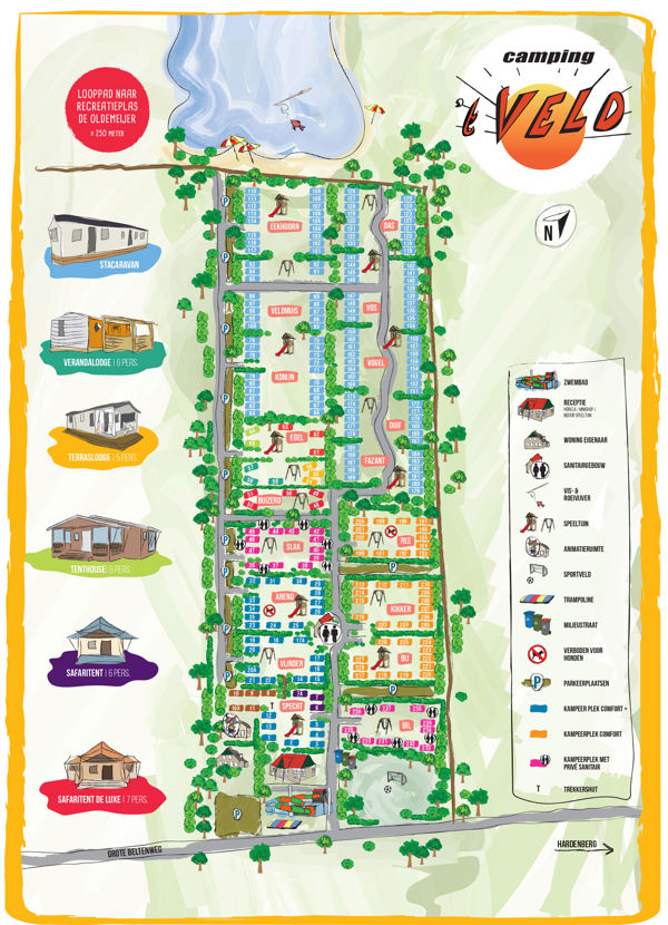Plattegrond van 't Veld