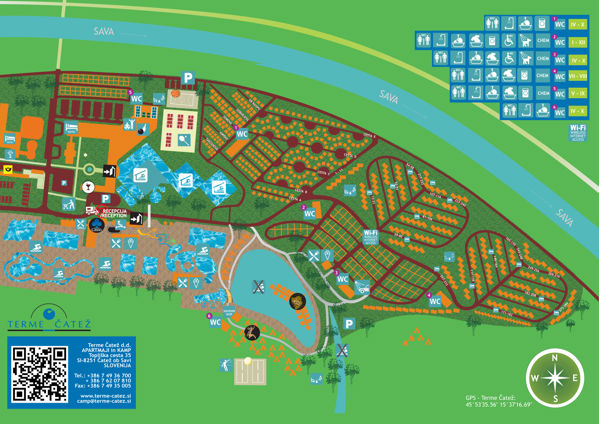 Plattegrond van Terme Catez