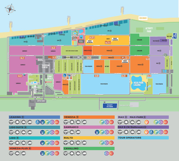 Plattegrond van Union Lido Mare