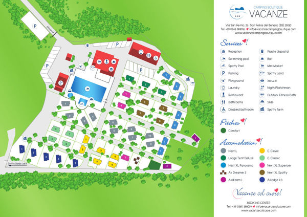 Plattegrond van Vacanze Glamping Boutique