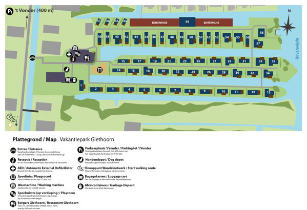 Plattegrond van Vakantiepark Giethoorn