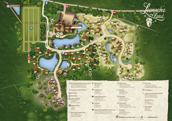 Plattegrond van Vakantiepark Loonsche Land