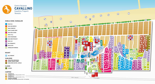 Plattegrond van Village Cavallino