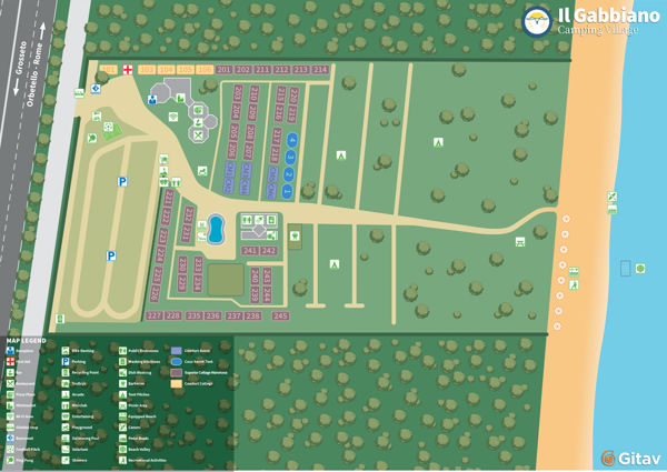 Plattegrond van Village Il Gabbiano