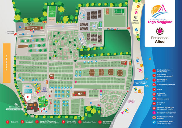 Plattegrond van Village Lago Maggiore