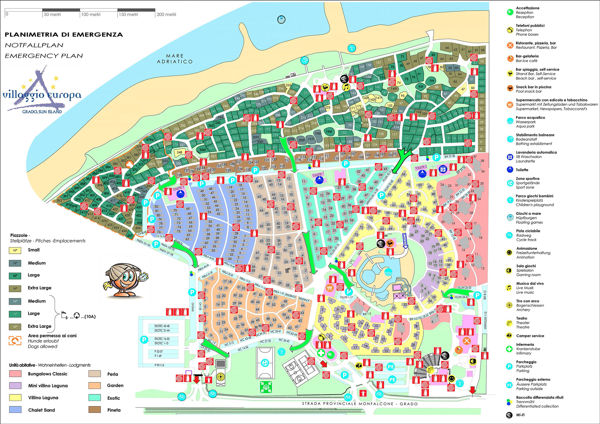 Plattegrond van Villaggio Turistico Europa