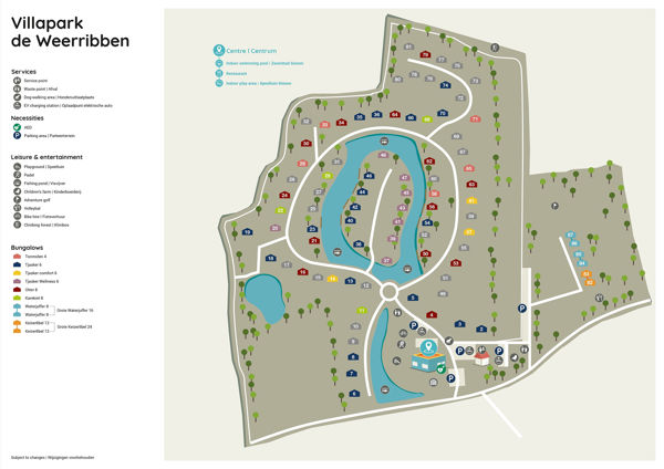 Plattegrond van Villapark de Weerribben