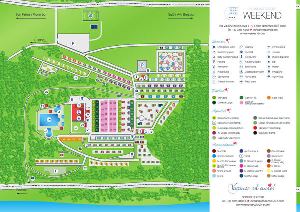 Plattegrond van Weekend Glamping Resort