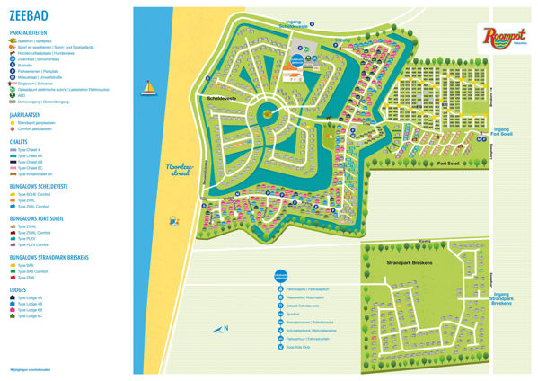 Plattegrond van Zeebad
