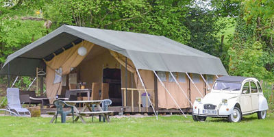 Glamping op Kleine Campings