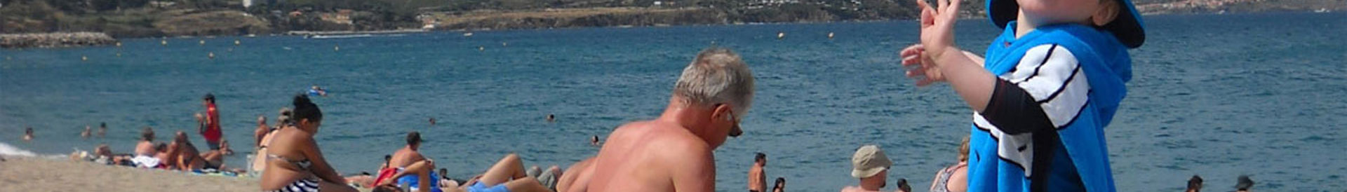 Kleine Kinderen Bij Strand in Frankrijk