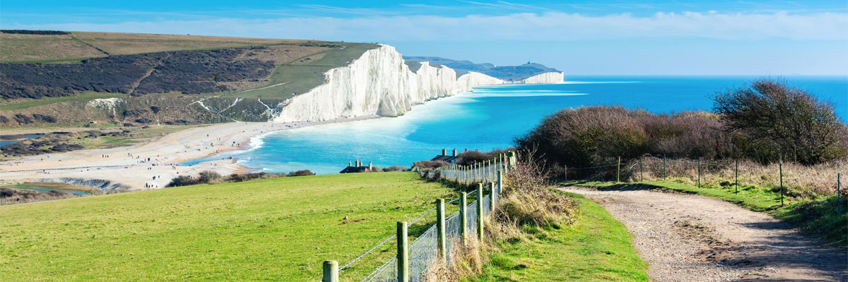 De kust bij Hampshire