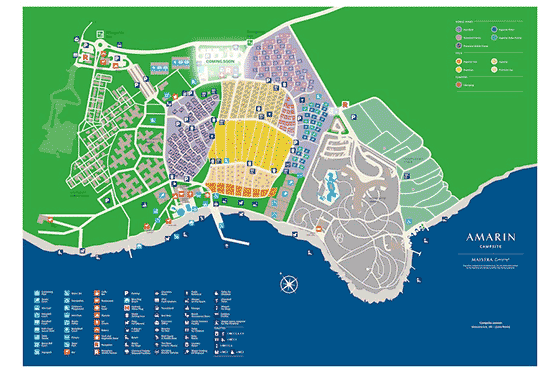 Plattegrond camping Amarin - geplaatst door Huurtent.be