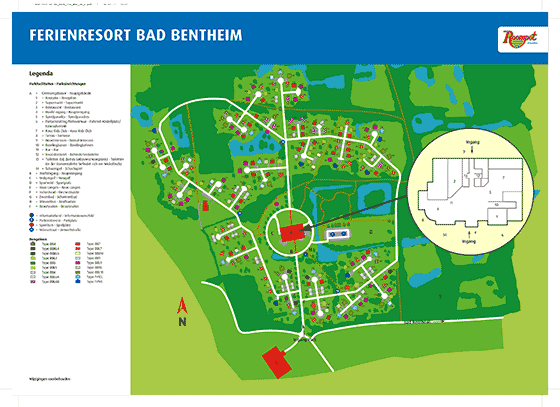 Plattegrond Bad Bentheim - geplaatst door Huurtent.be
