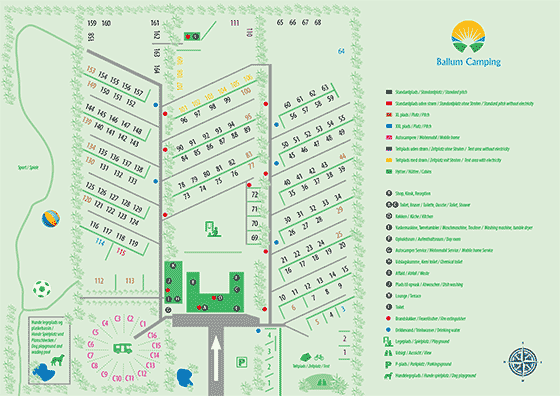 Plattegrond Ballum Camping - geplaatst door Huurtent.be