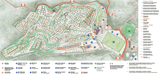 Plattegrond camping Barco Reale - geplaatst door Huurtent.be