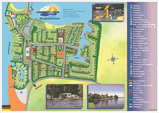 Plattegrond camping Bergumermeer - geplaatst door Huurtent.be